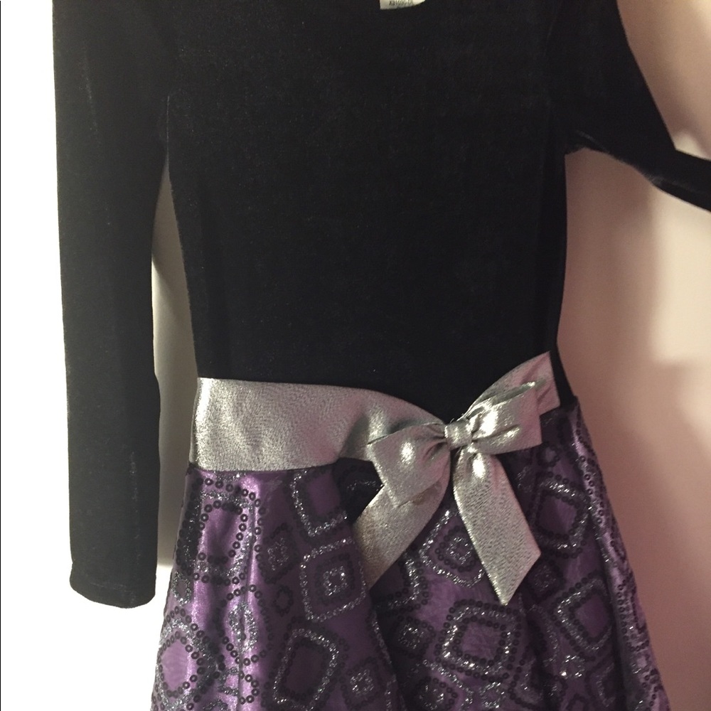 Black and Purple Evening Dress (Girl Size 6x)